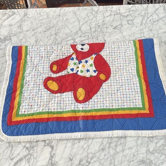 Baby Dreams Vintage 1984 Infant Crib Quilt Rainbow Gender Neutral OS - Picture 9 of 9